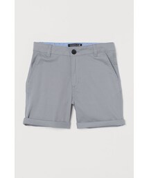 H&M（エイチ・アンド・エム）の「H&M - コットンチノショートパンツ - グレー（その他パンツ・キッズ）」