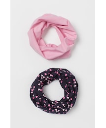 H&M（エイチ・アンド・エム）の「H&M - ジャージースヌード 2枚セット - ブルー（その他・キッズ）」