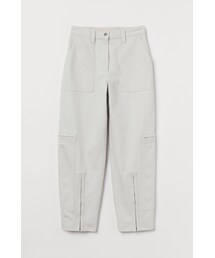H&M（エイチ・アンド・エム）の「H&M - コットンカーゴパンツ - ホワイト（その他・レディース）」