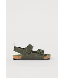 H&M（エイチ・アンド・エム）の「H&M - ディテールサンダル - グリーン（ビーチサンダル・キッズ）」