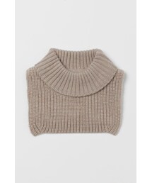 H&M（エイチ・アンド・エム）の「H&M - ウールタートルネックウォーマー - ブラウン（マフラー・キッズ）」