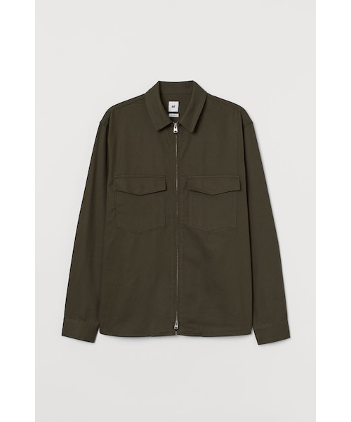 H＆M コットンツイルジャケット XS コットンツイルジャケット - ダークベージュ - レディース | H&M JP