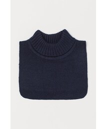 H&M（エイチ・アンド・エム）の「H&M - リブタートルネックウォーマー - ブルー（その他ベビー用品・キッズ）」