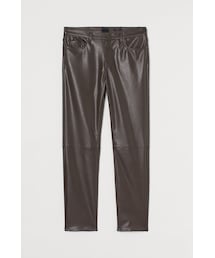 H&M | H&M - フェイクレザーパンツ - ブラウン(その他パンツ)