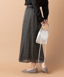un dix cors | 《予約》【《軽やかで女性らしく着れる》手洗い可】スウィングdotロングスカート(スカート)