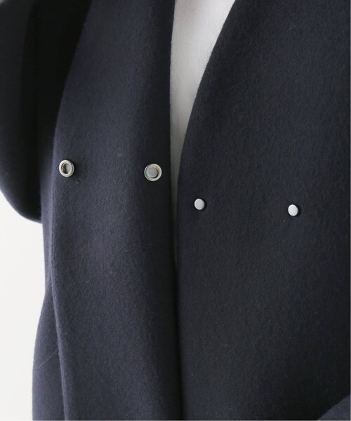 IENA MANTECOノーカラーコート　黒 IENA（イエナ）の「MANTECOノーカラーコート◇（ノーカラーコート