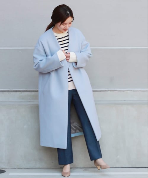 IENA（イエナ）の「《追加》MANTECO ノーカラーコート◇（）」 - WEAR