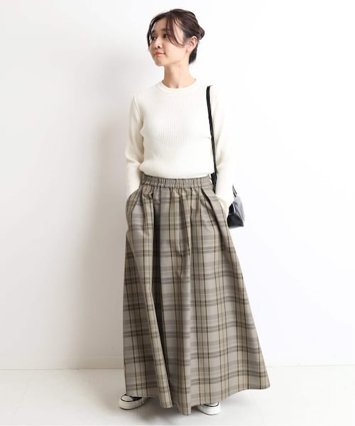 SLOBE IENA（スローブイエナ）の「タフタランダムタックスカート
