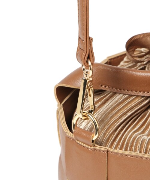 mysty woman（ミスティウーマン）の「【先行予約】メッシュインキンチャクバッグ（バッグ・レディース・アイボリー/ブラック/ライトブラウン・F）」の15枚目の写真