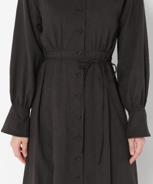 mysty woman（ミスティウーマン）の「【先行予約】エンパイアシャツワンピース（ワンピース/ドレス・レディース・ブラック/ライトベージュ/ダークベージュ・F）」の15枚目の写真