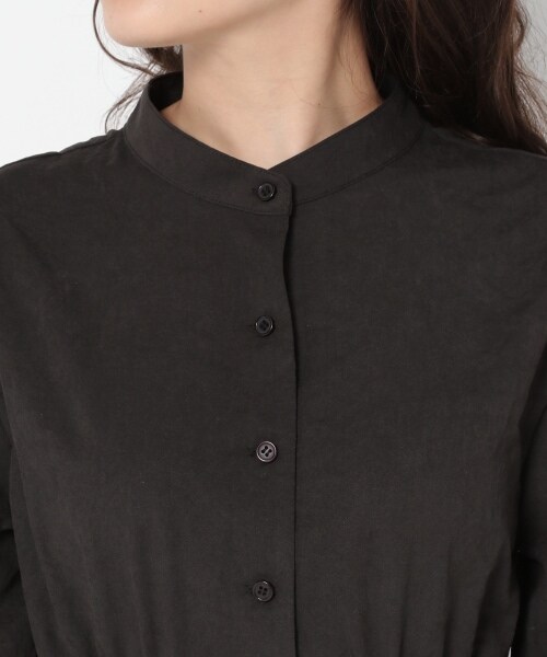 mysty woman（ミスティウーマン）の「【先行予約】エンパイアシャツワンピース（ワンピース/ドレス・レディース・ブラック/ライトベージュ/ダークベージュ・F）」の13枚目の写真