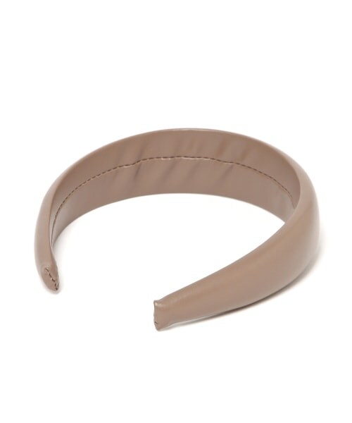 Andemiu（アンデミュウ）の「フェイクレザーカチューシャ（アクセサリー・ブラック/ベージュ）」の6枚目の写真