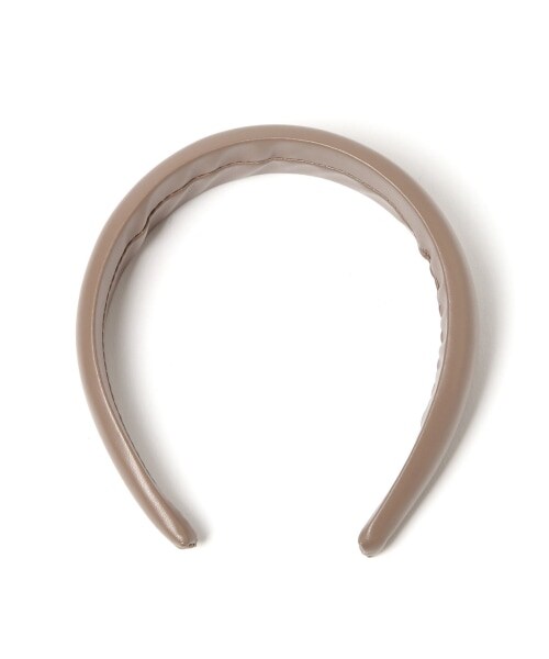 Andemiu（アンデミュウ）の「フェイクレザーカチューシャ（アクセサリー・ブラック/ベージュ）」の7枚目の写真