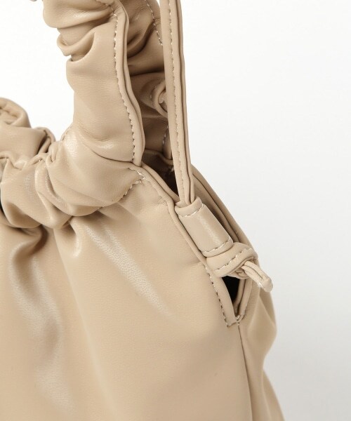 Heather（ヘザー）の「ギャザーハンドルＢＡＧ（バッグ・ホワイト/ベージュ/ライラック）」の19枚目の写真