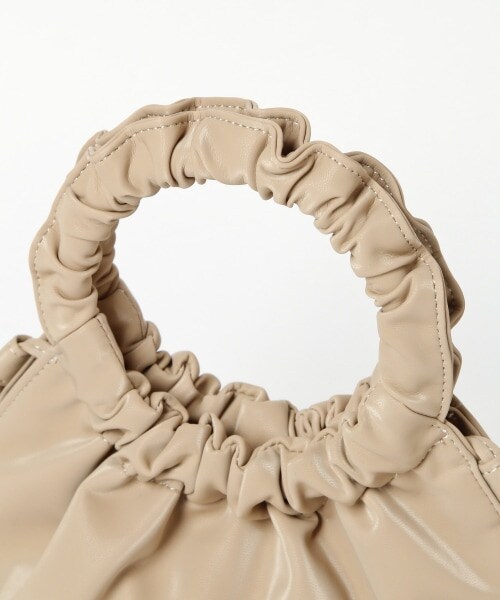 Heather（ヘザー）の「ギャザーハンドルＢＡＧ（バッグ・ホワイト/ベージュ/ライラック）」の18枚目の写真