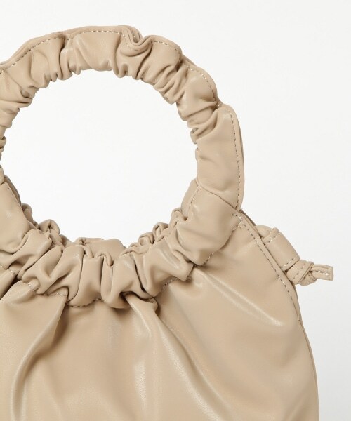 Heather（ヘザー）の「ギャザーハンドルＢＡＧ（バッグ・ホワイト/ベージュ/ライラック）」の16枚目の写真