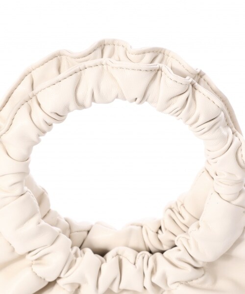 Heather（ヘザー）の「ギャザーハンドルＢＡＧ（バッグ・ホワイト/ベージュ/ライラック）」の15枚目の写真