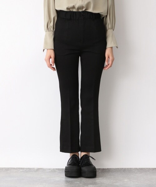 JEANASIS（ジーナシス）の「ハイウエストスリムフレアカラーパンツ（パンツ・アイボリー()/ブラック()/グリーン()/チェリーレッド()）」の8枚目の写真