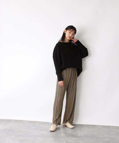 JEANASIS（ジーナシス）の「マルチストライプジャガードパンツ