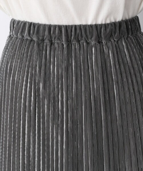 JEANASIS(ジーナシス)の「シアーシャイニーレイヤースカート(スカート・ブラック()/シルバー())」の7枚目の写真