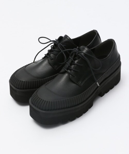 JEANASIS（ジーナシス）の「ビガーレースアップ（シューズ・ブラック/グレイッシュベージュ()）」の5枚目の写真