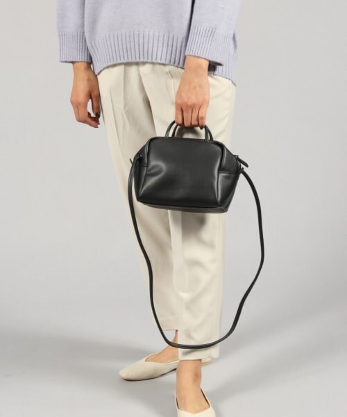 LEPSIM（レプシィム）の「フェイクレザースクエアミニボストン  