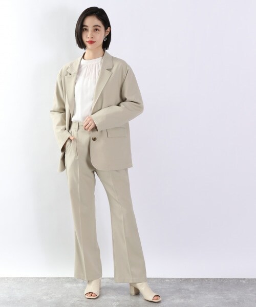 LOWRYS FARM（ローリーズファーム）の「ラナテックテーラードジャケット（ジャケット/アウター・アイボリー/グレーチェック/ブラウンチェック/グリーン）」の16枚目の写真