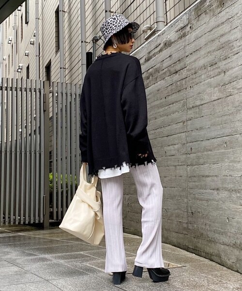 PAGEBOY（ページボーイ）の「ショッパートートバッグ（バッグ・オフホワイト/ブラック）」の7枚目の写真