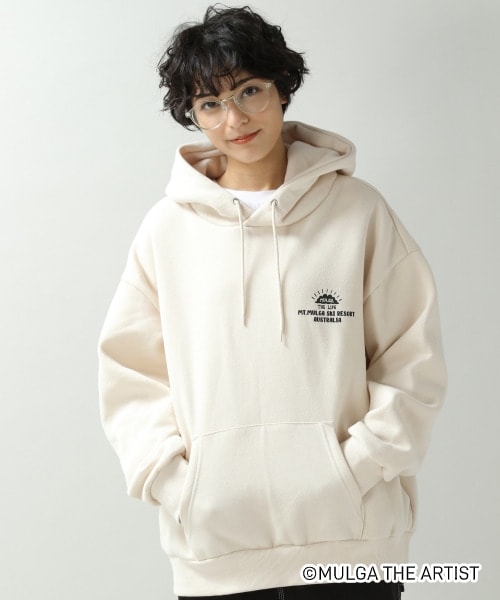 値下げ マイファスHiro RULE THE FATE 裏起毛フーディ ベージュ RAGEBLUE（レイジブルー）の「＜MULGA THE LIFE＞裏起毛パーカー