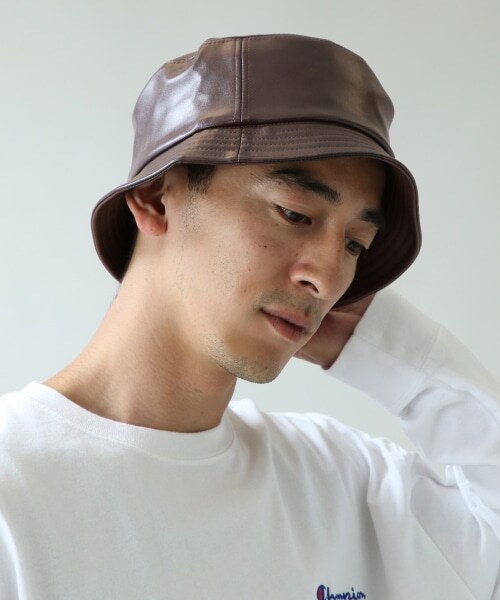 RAGEBLUE(レイジブルー)の「<ユニセックス>バケットハット(帽子・【新色】ホワイト/ブラック/レオパード/ダークブラウン)」の4枚目の写真