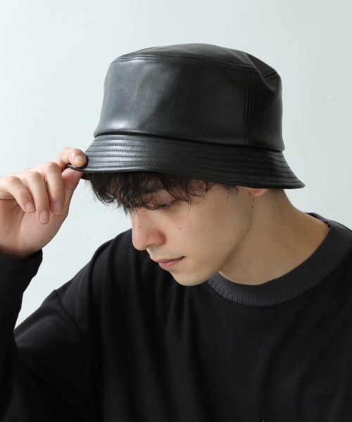 RAGEBLUE(レイジブルー)の「<ユニセックス>バケットハット(帽子・【新色】ホワイト/ブラック/レオパード/ダークブラウン)」の2枚目の写真
