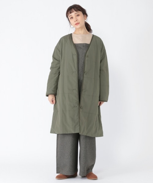 studio CLIP（スタディオクリップ）の「リバーシブルエアサーマルコート（ジャケット/アウター・ブラック/モカ/カーキ）」の10枚目の写真