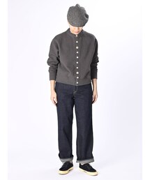 45R（フォーティファイブアール）の「ぷくぷく裏毛のカーディガン