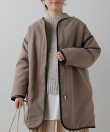 frames RAY CASSIN（フレームスレイカズン）の「フェイクウールパイピングノーカラーコート（ジャケット/アウター）」