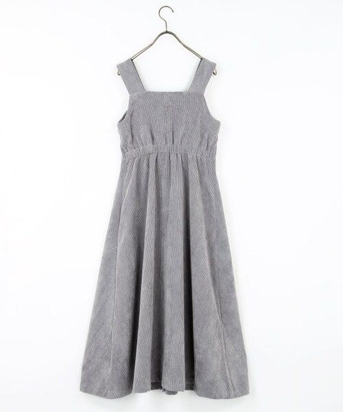 RAY CASSIN(レイカズン)の「Eナイロンコールジャンスカ(ワンピース/ドレス・レディース・ベージュ/グレー/生成・FREE)」の4枚目の写真