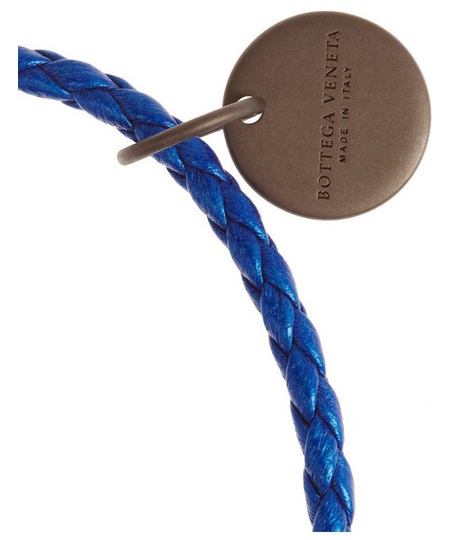 BOTTEGA VENETA(ボッテガヴェネタ)の「Bottega Veneta Intrecciato leather bracelet(ブレスレット・Blue)」の5枚目の写真