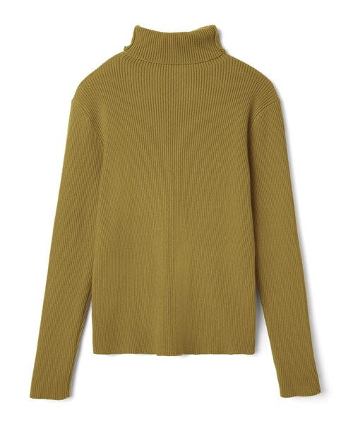 GRL（グレイル）の「タートルネックリブニットトップス（ニット/セーター・レディース・ブラック/イエロー/ブラウン・M）」の3枚目の写真