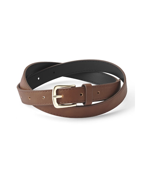 GRL（グレイル）の「スクエアバックルベルト（ベルト・レディース・ブラック/ブラウン・F）」の2枚目の写真