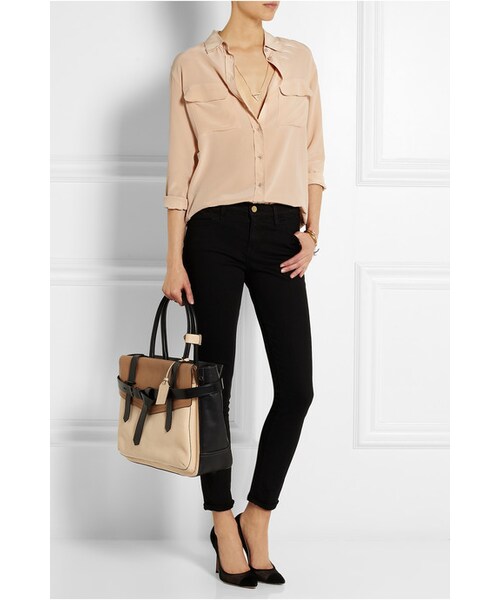 EQUIPMENT(エキップモン)の「Equipment Signature washed-silk shirt(シャツ/ブラウス・Pink・small/large/medium/x small)」の5枚目の写真