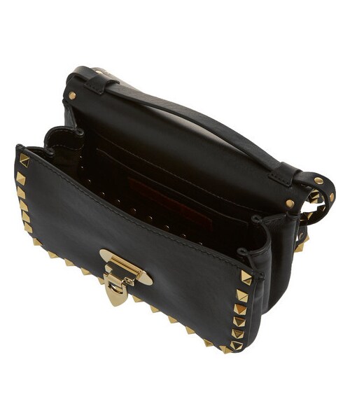 VALENTINO（ヴァレンティノ）の「Valentino The Rockstud leather shoulder bag（ショルダーバッグ・Black）」の4枚目の写真