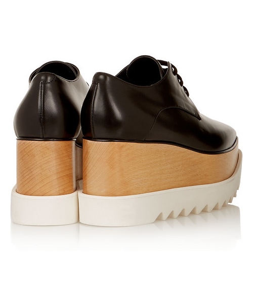 STELLA McCARTNEY（ステラマッカートニー）の「Stella McCartney Faux glossed-leather platform brogues（その他シューズ・Black・IT39/IT39.5/IT40.5/IT40）」の2枚目の写真