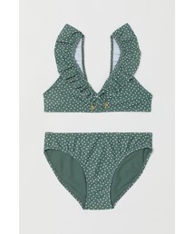H&M（エイチ・アンド・エム）の「H&M - パターンビキニ - グリーン（水着・キッズ）」