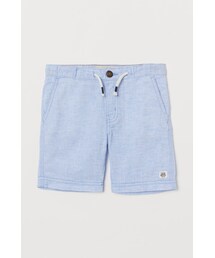 H&M（エイチ・アンド・エム）の「H&M - リネンブレンドショートパンツ - ブルー（その他パンツ・キッズ）」