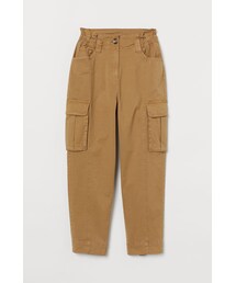 H&M（エイチ・アンド・エム）の「H&M - アンクルレングスカーゴパンツ - ベージュ（その他・レディース）」