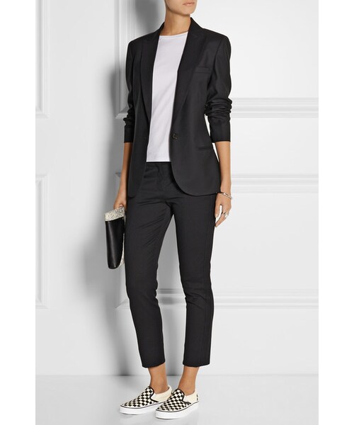 VANS(バンズ)の「Vans Checked canvas slip-on sneakers(スニーカー・Black・US10.5/US7/US9.5/US8.5/US5.5/US9/US6/US6.5/US7.5/US8/US10)」の5枚目の写真