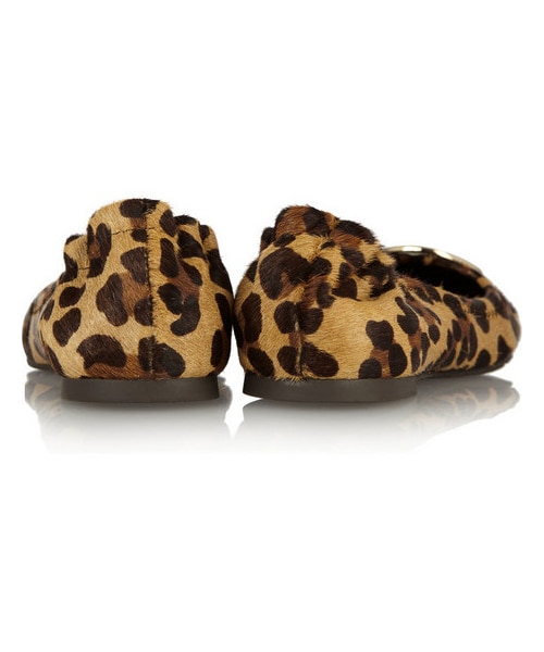 TORY BURCH（トリーバーチ）の「Tory Burch Reva leopard-print calf hair ballet flats（シューズ・Animal Print・US5）」の4枚目の写真