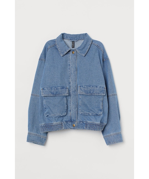 デニムブルー ボタン付きジャケット H&M（エイチ・アンド・エム）の「H&M - デニムジャケット
