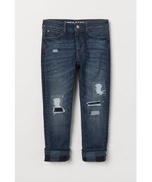 H&M（エイチ・アンド・エム）の「H&M - スキニーフィットラインドデニム - ブルー（その他パンツ・キッズ）」