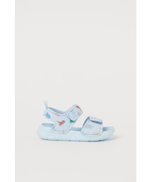 H&M - パターンサンダル - ブルー