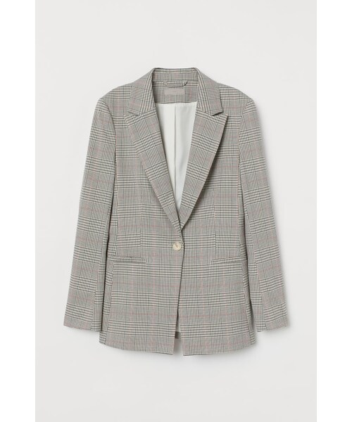 H&M(エイチ・アンド・エム)の「H&M - シングルブレストジャケット - ピンク(その他・レディース・ピンク・32/34/44/46/38/36)」の1枚目の写真